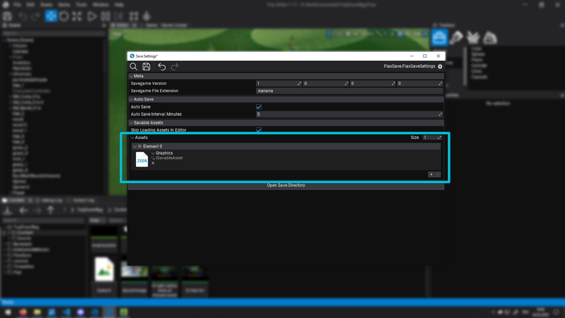 Register your ISavableAsset here